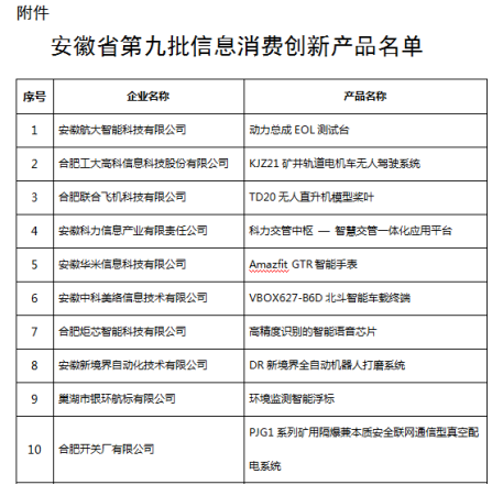 恭喜！云智能印章入選安徽省第九批信息消費(fèi)創(chuàng)新產(chǎn)品名單！(圖2)